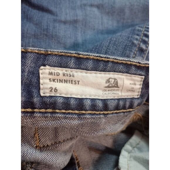 Bullhead Jeans Ladies 26 Mid Rise Skinny Dark Wash‎ - Picture 6 of 8